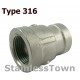 Type 316 Stainless Pipe Reducer Couplings